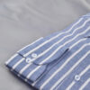 Camisa Lino Azul Rayas Hombre - Image 3