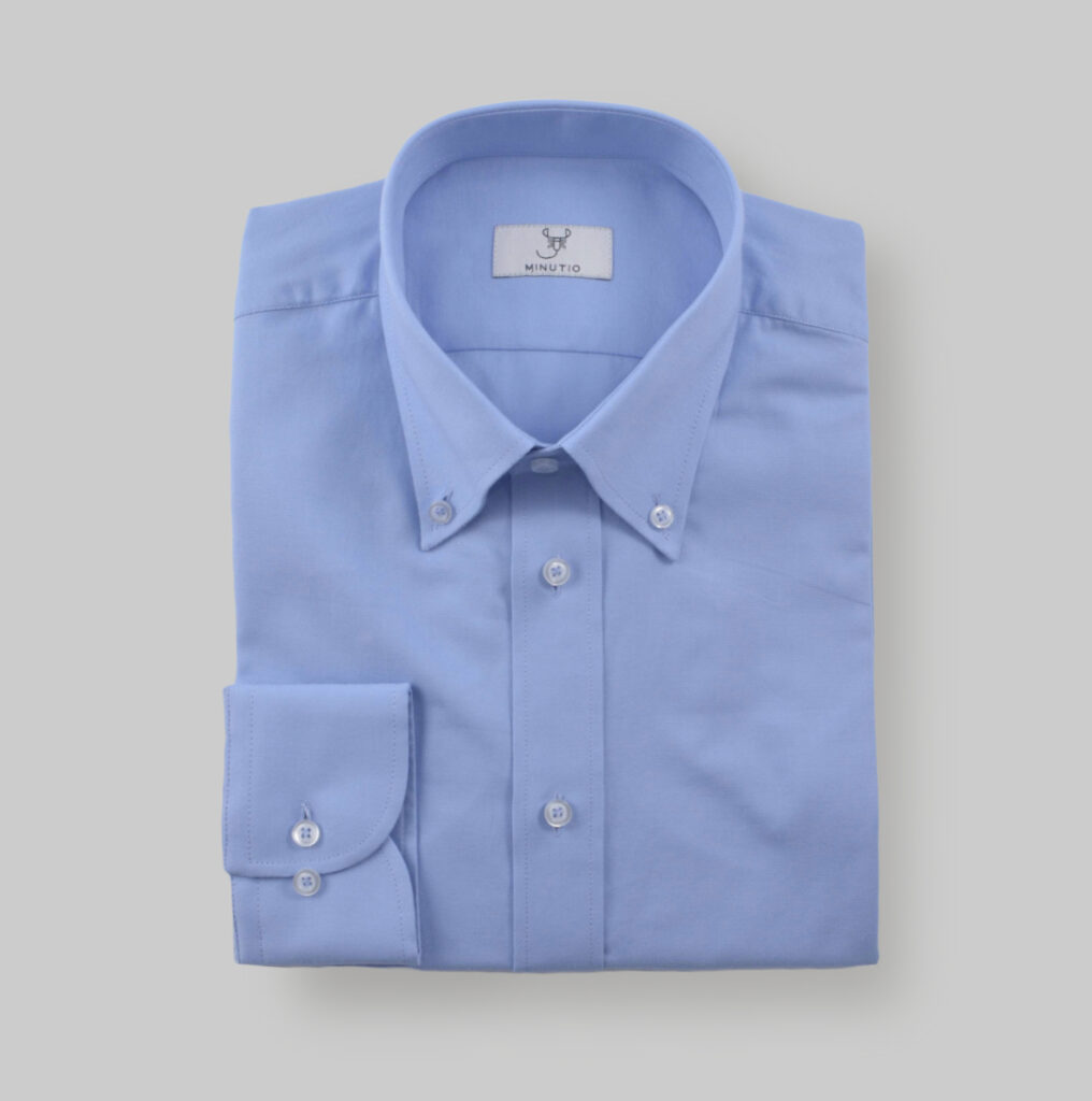 Camisa Algodón Azul Hombre (Oxford)