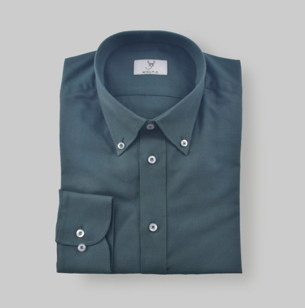 Camisa Algodón Verde Hombre (Oxford)