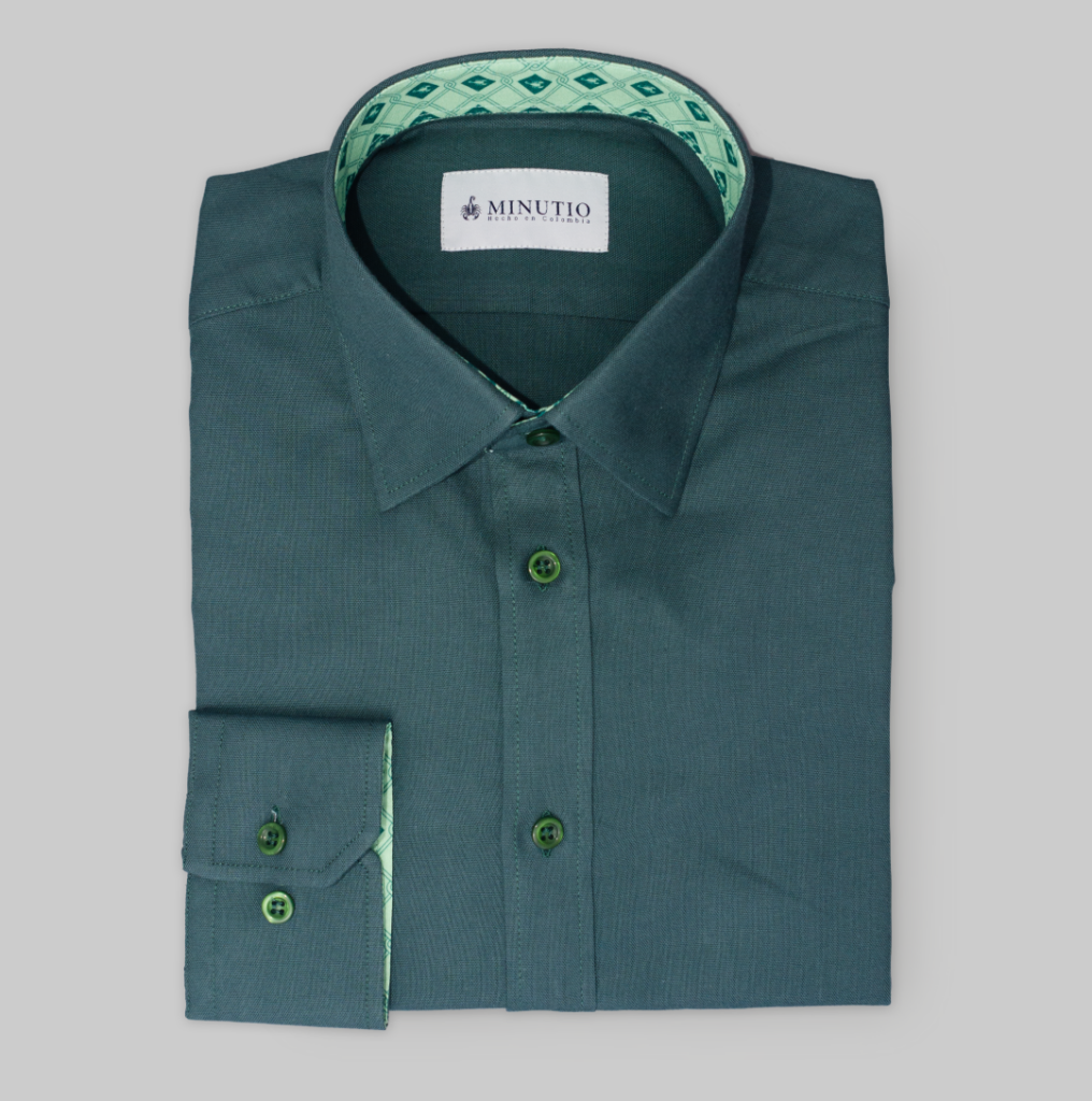 Camisa Oxford Algodón Hombre Verde (Escorpiones)